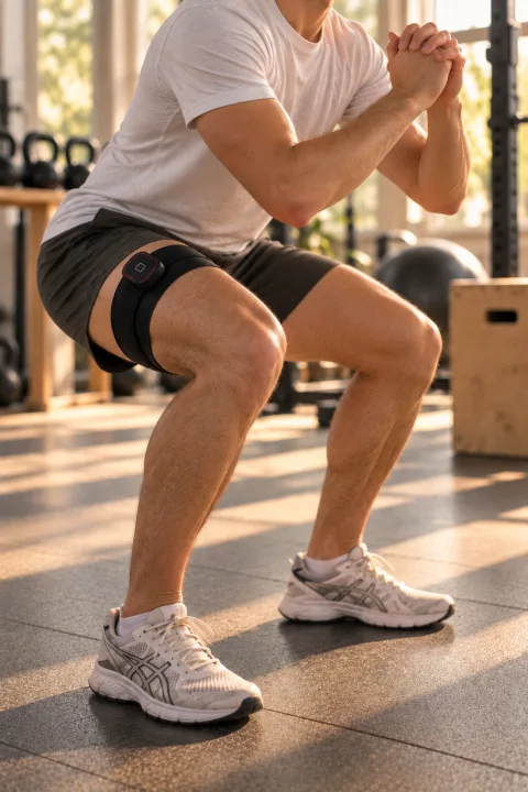 Séance d'entraînement BFR (Blood Flow Restriction) encadrée au cabinet