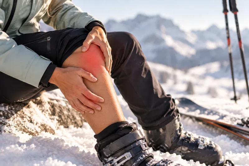 Illustration représentant une blessure du ligament croisé antérieur